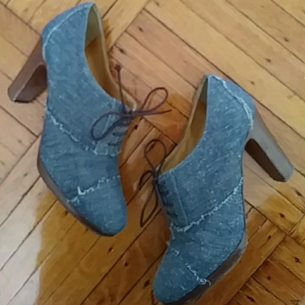 Jcrew denim booties